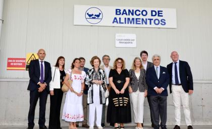 HER MAJESTY QUEEN SOFIA VISITS FOOD BANK MALLORCA