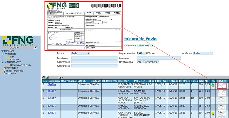 Visualización / Impresión de documentos